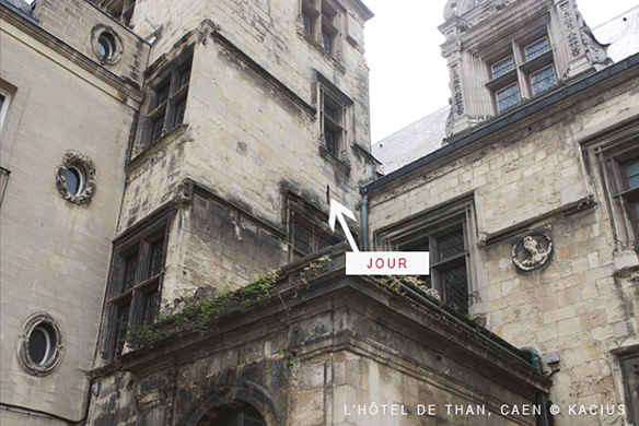 Jour de l'Hôtel de Than à Caen Jour