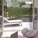 Salon accès jardin